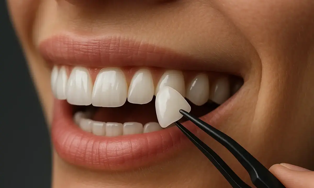 Veneers close-up